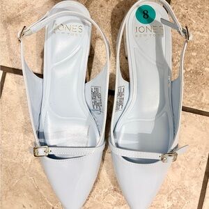 Jones New York Women's Sky Blue Slingback Flats